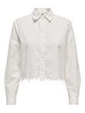 JDYNOLA L/S SHORT SHIRT W. EMB. WVN white