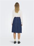 JDYOLIVIA HW SKIRT DB DNM NOOS dark blue denim