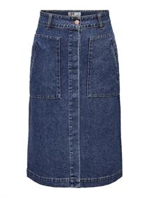 JDYOLIVIA HW SKIRT DB DNM NOOS dark blue denim