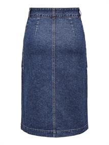 JDYOLIVIA HW SKIRT DB DNM NOOS dark blue denim