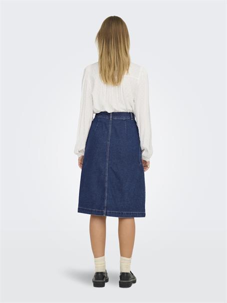 JDYOLIVIA HW SKIRT DB DNM NOOS dark blue denim