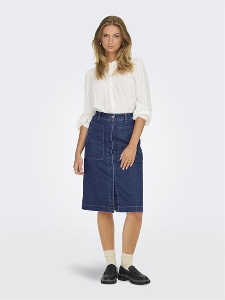 JDYOLIVIA HW SKIRT DB DNM NOOS dark blue denim