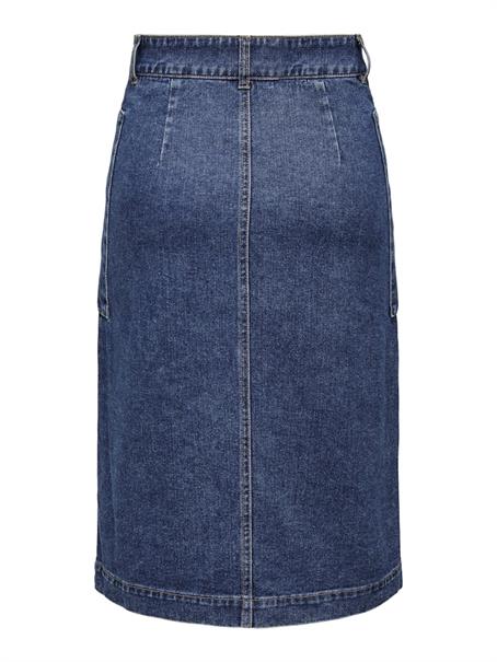 JDYOLIVIA HW SKIRT DB DNM NOOS dark blue denim