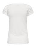 JDYPARIS S/S PRINT TOP JRS cloud dancer