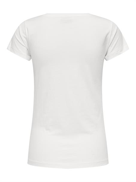 JDYPARIS S/S PRINT TOP JRS cloud dancer