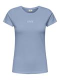 JDYPARIS S/S PRINT TOP JRS soft chambray