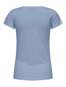 JDYPARIS S/S PRINT TOP JRS soft chambray