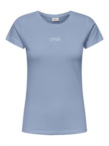JDYPARIS S/S PRINT TOP JRS soft chambray