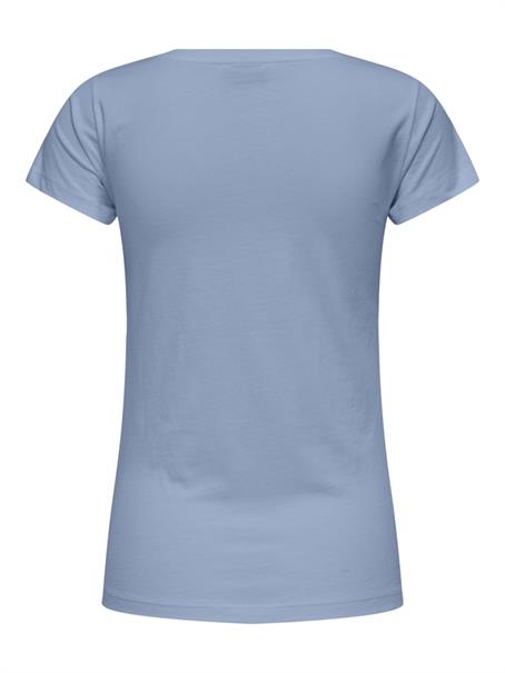 JDYPARIS S/S PRINT TOP JRS soft chambray