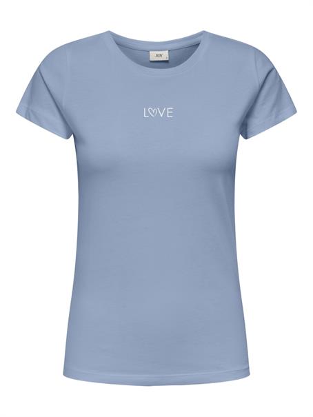 JDYPARIS S/S PRINT TOP JRS soft chambray