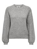 JDYPEARL L/S RAGLAN PEARL PULLOVER KNT light grey melange