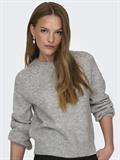 JDYPEARL L/S RAGLAN PEARL PULLOVER KNT light grey melange