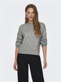 JDYPEARL L/S RAGLAN PEARL PULLOVER KNT light grey melange