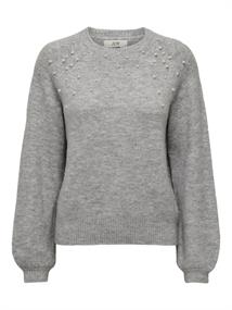 JDYPEARL L/S RAGLAN PEARL PULLOVER KNT light grey melange