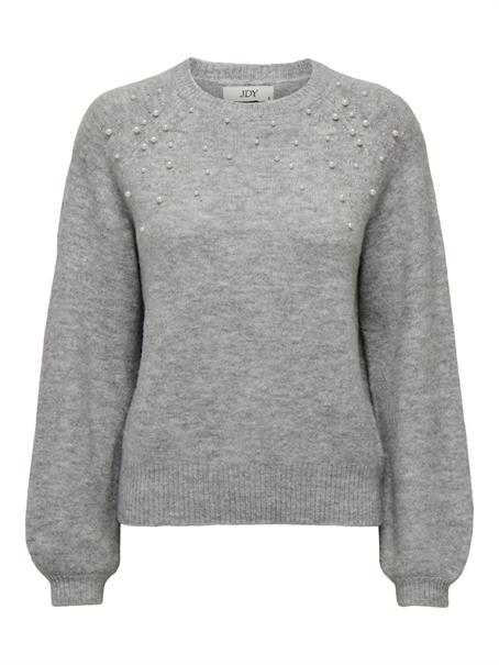 JDYPEARL L/S RAGLAN PEARL PULLOVER KNT light grey melange