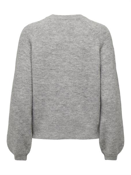 JDYPEARL L/S RAGLAN PEARL PULLOVER KNT light grey melange