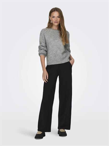 JDYPEARL L/S RAGLAN PEARL PULLOVER KNT light grey melange