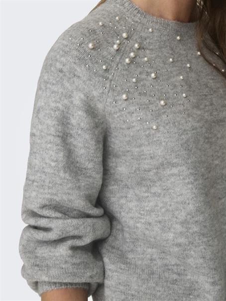 JDYPEARL L/S RAGLAN PEARL PULLOVER KNT light grey melange