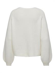 JDYPEARL L/S RAGLAN PEARL PULLOVER KNT white