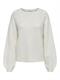 JDYPEARL L/S RAGLAN PEARL PULLOVER KNT white