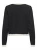 JDYPIPER L/S SHORT CONTRAST CARDI KNT black