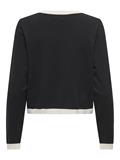 JDYPIPER L/S SHORT CONTRAST CARDI KNT black