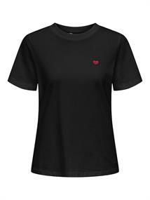 JDYPISA S/S PRINT TOP JRS NOOS black