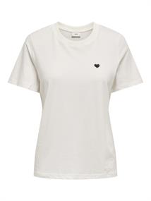 JDYPISA S/S PRINT TOP JRS NOOS cloud dancer