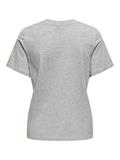 JDYPISA S/S PRINT TOP JRS NOOS light grey melange