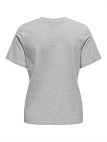 JDYPISA S/S PRINT TOP JRS NOOS light grey melange