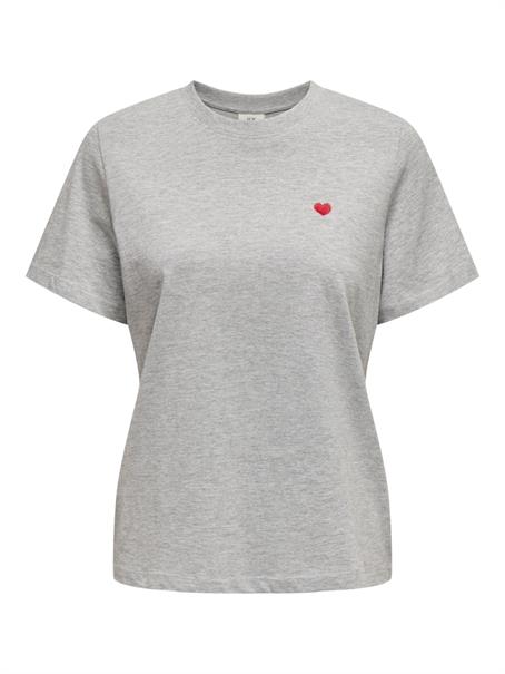 JDYPISA S/S PRINT TOP JRS NOOS light grey melange