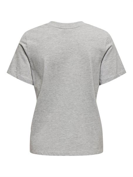 JDYPISA S/S PRINT TOP JRS NOOS light grey melange