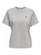 JDYPISA S/S PRINT TOP JRS NOOS light grey melange