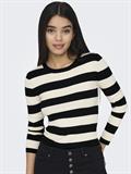 JDYPLUM L/S O-NECK PULLOVER KNT NOOS black