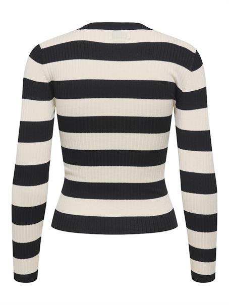 JDYPLUM L/S O-NECK PULLOVER KNT NOOS black