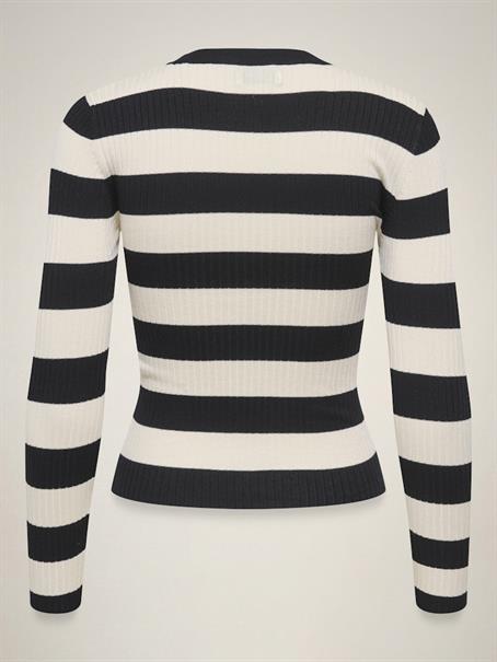 JDYPLUM L/S O-NECK PULLOVER KNT NOOS black