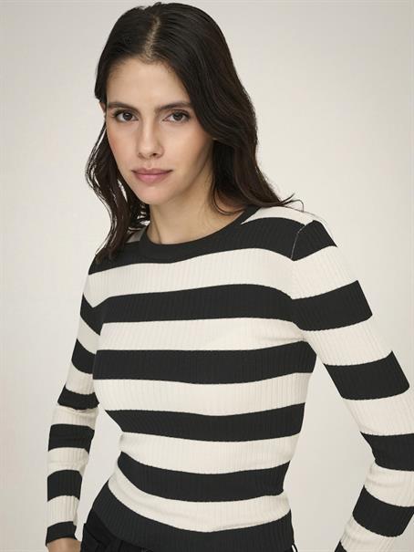 JDYPLUM L/S O-NECK PULLOVER KNT NOOS black