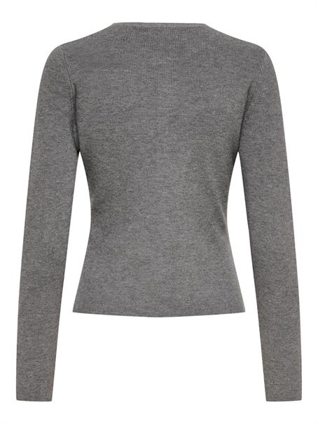 JDYPRIME ELLA LIFE L/S ON FIT CARDI KNT medium grey melange