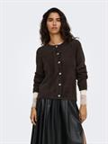 JDYPRIME JAYLA L/S O-NECK CARDIGAN KNT coffee bean