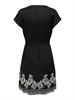 JDYRISSO LIFE S/S EMBROIDERY DRESS WVN black