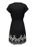 JDYRISSO LIFE S/S EMBROIDERY DRESS WVN black