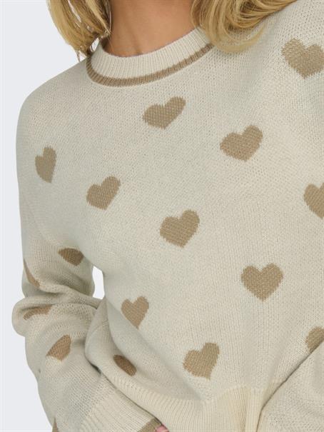 JDYROMANCE L/S JACQ. PULLOVER KNT NOOS birch