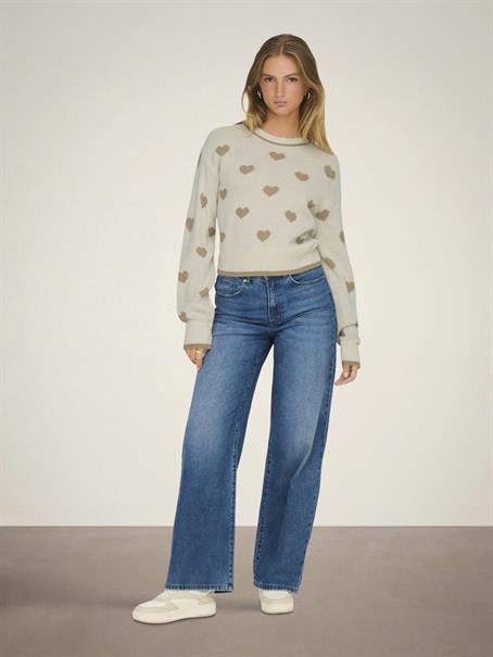 JDYROMANCE L/S JACQ. PULLOVER KNT NOOS birch