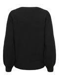 JDYRUE GLITTER L/S BOAT PULLOVE KNT NOOS black