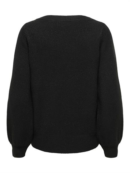 JDYRUE GLITTER L/S BOAT PULLOVE KNT NOOS black