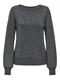 JDYRUE GLITTER L/S BOAT PULLOVE KNT NOOS dark grey melange