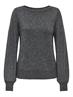 JDYRUE GLITTER L/S BOAT PULLOVE KNT NOOS dark grey melange