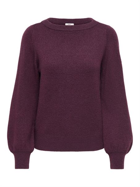 JDYRUE GLITTER L/S BOAT PULLOVE KNT NOOS winetasting
