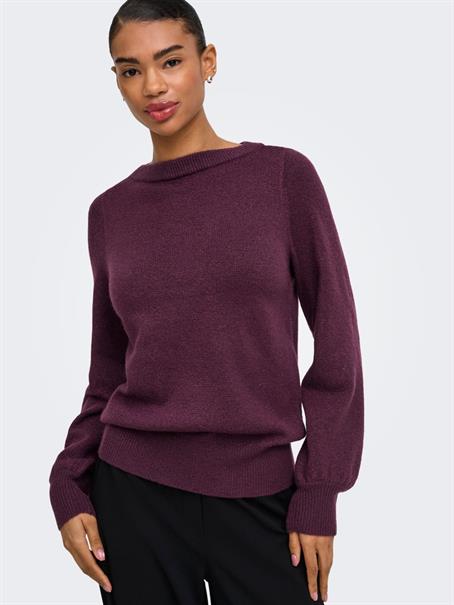JDYRUE GLITTER L/S BOAT PULLOVE KNT NOOS winetasting