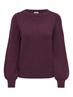 JDYRUE GLITTER L/S BOAT PULLOVE KNT NOOS winetasting